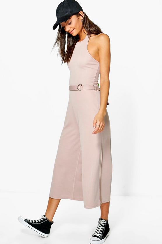 Tall Cherie Buckle Detail Culotte Jumpsuit